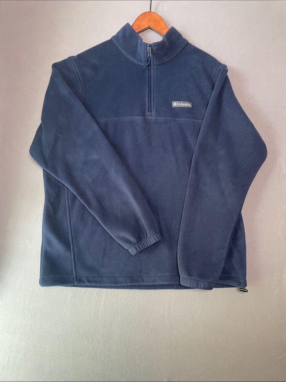 Columbia Men’s Navy Quarter-Zip Fleece Pullover XL